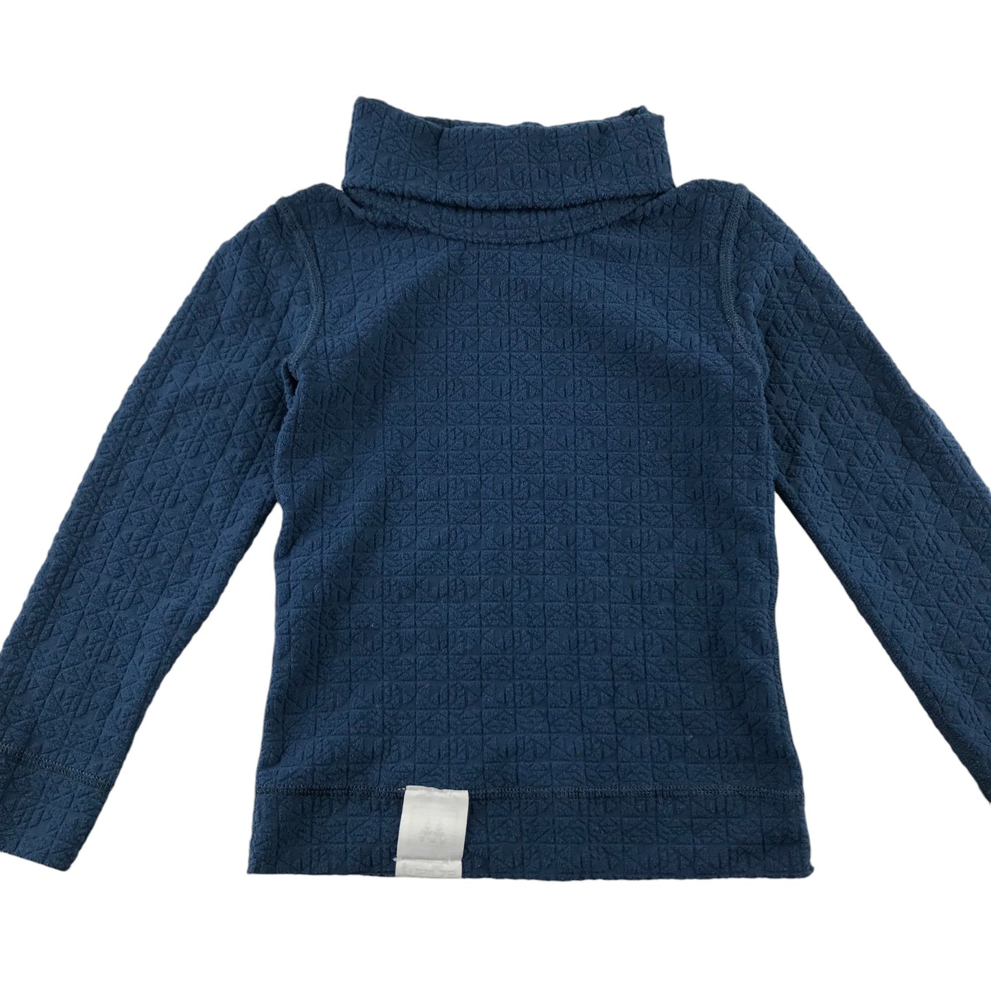 Decathlon top 4-6 years blue turtle neck wedze thermal