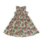 Benetton dress 8-9 years pink and white floral cotton