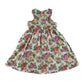 Benetton dress 8-9 years pink and white floral cotton