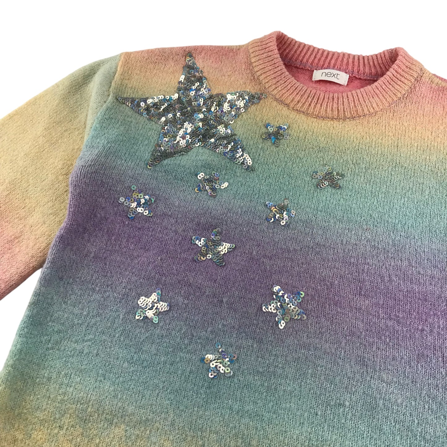 Next jumper 6-7 years multicoloured with sequin star design