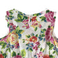 Benetton dress 8-9 years pink and white floral cotton