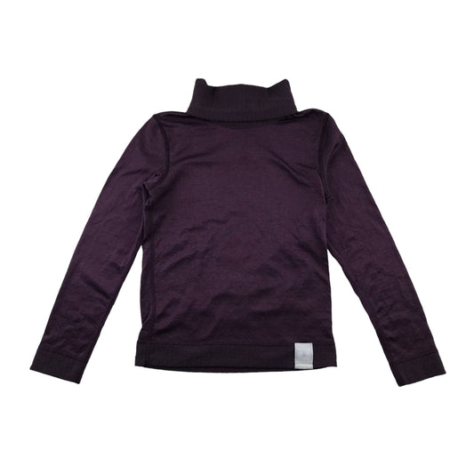 Decathlon Wedze Thermal Top 12-13 Years Purple Turtle Neck