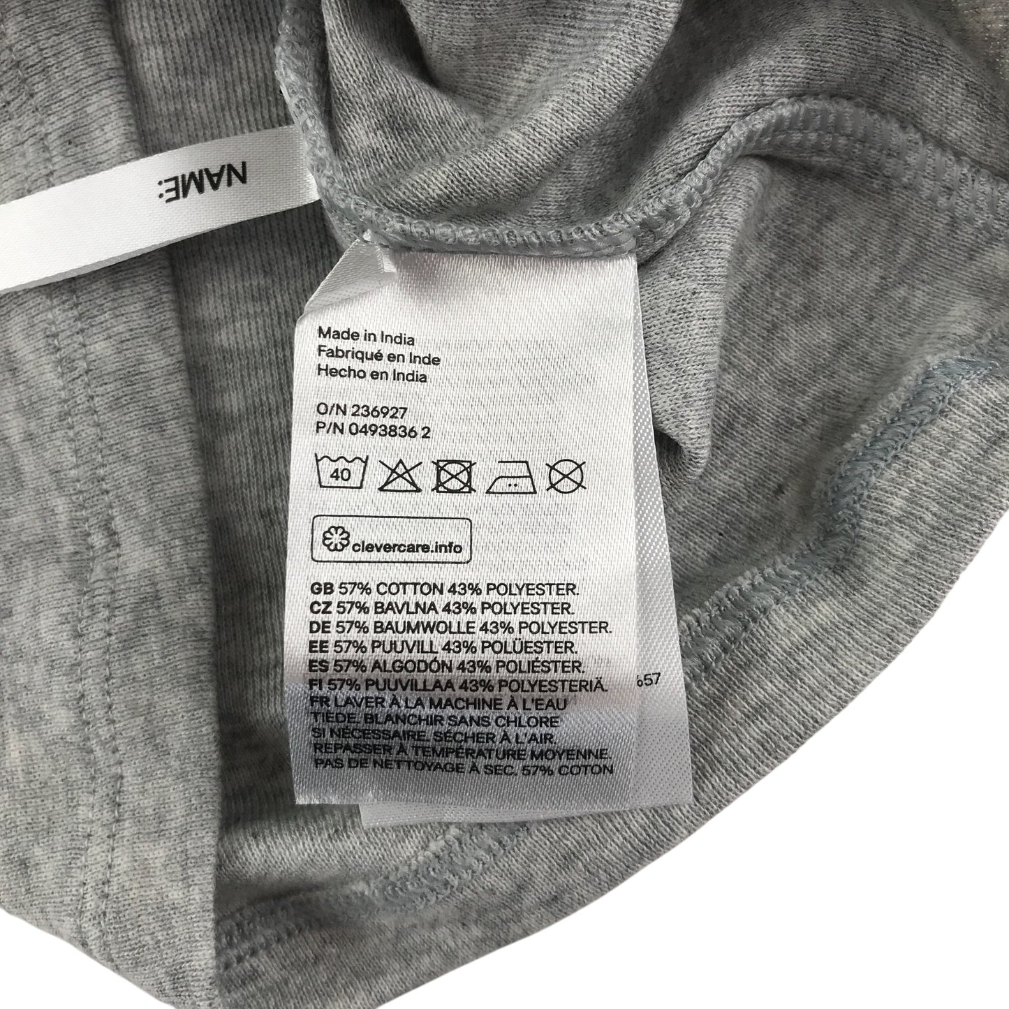 H&M Conscious t-shirt 5-6 years grey long sleeve