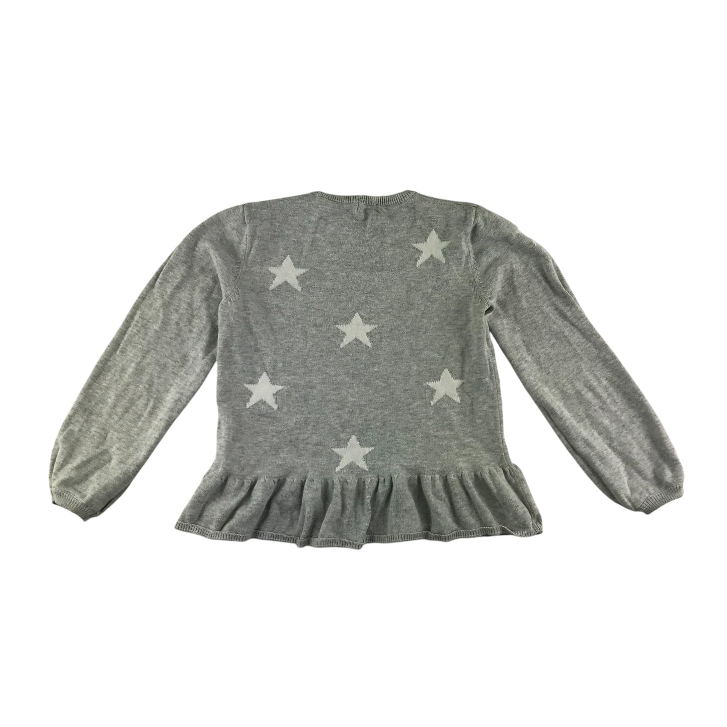 Next jumper 6-7 years grey plain withy star design cotton