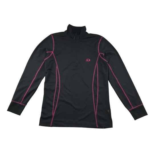 Crane Trail Thermal Top Women's Small Black with Pink Detailing