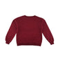 H&M sweater 7-8 years burgundy plain with frilled detail