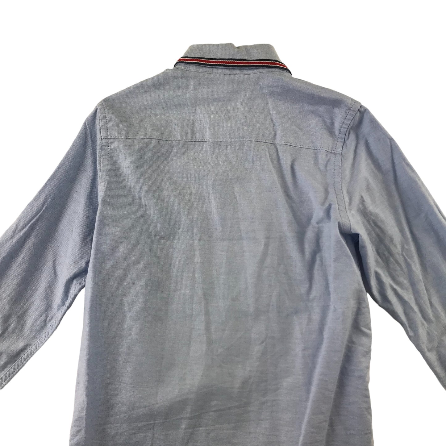 Next shirt 6 years light blue full button with half buttons covered