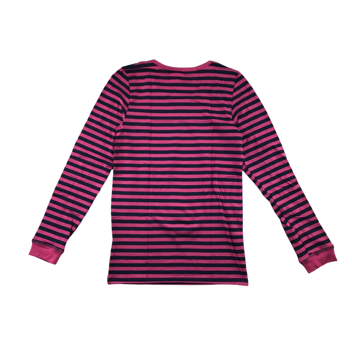 M&S Thermal Top 11-12 Years Pink and Navy Stripy