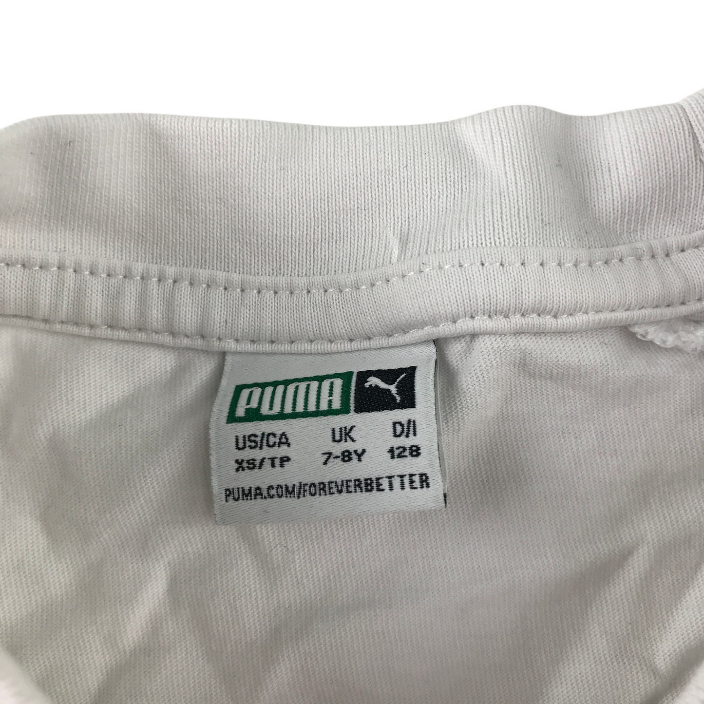 Puma 7-8 years white t-shirt