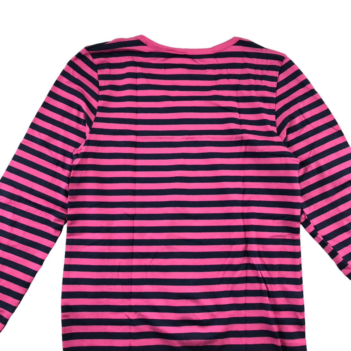 M&S Thermal Top 11-12 Years Pink and Navy Stripy