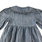 Matalan dress 6-7 years blue denim lace collar detail button up cotton