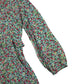 Next Dress Age 9 Light Blue and Green Floral Print Design Frilled Waist