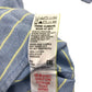 M&S shirt 7-8 years blue with yellow stripes full button up  cotton