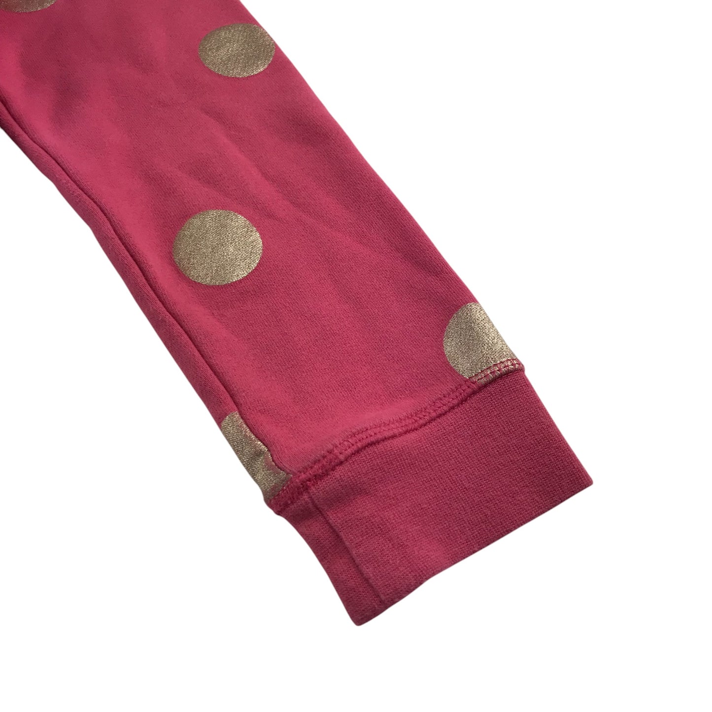 Boden sweater 11-12 years pink with golden polka dots