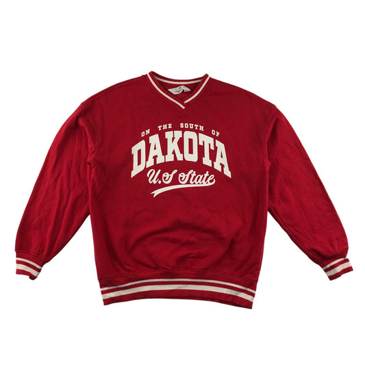 H&M sweater 10-12 years red varsity style