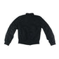 H&M light jacket 8-9 years black bomber style cuffed arms and waist with sequin patches