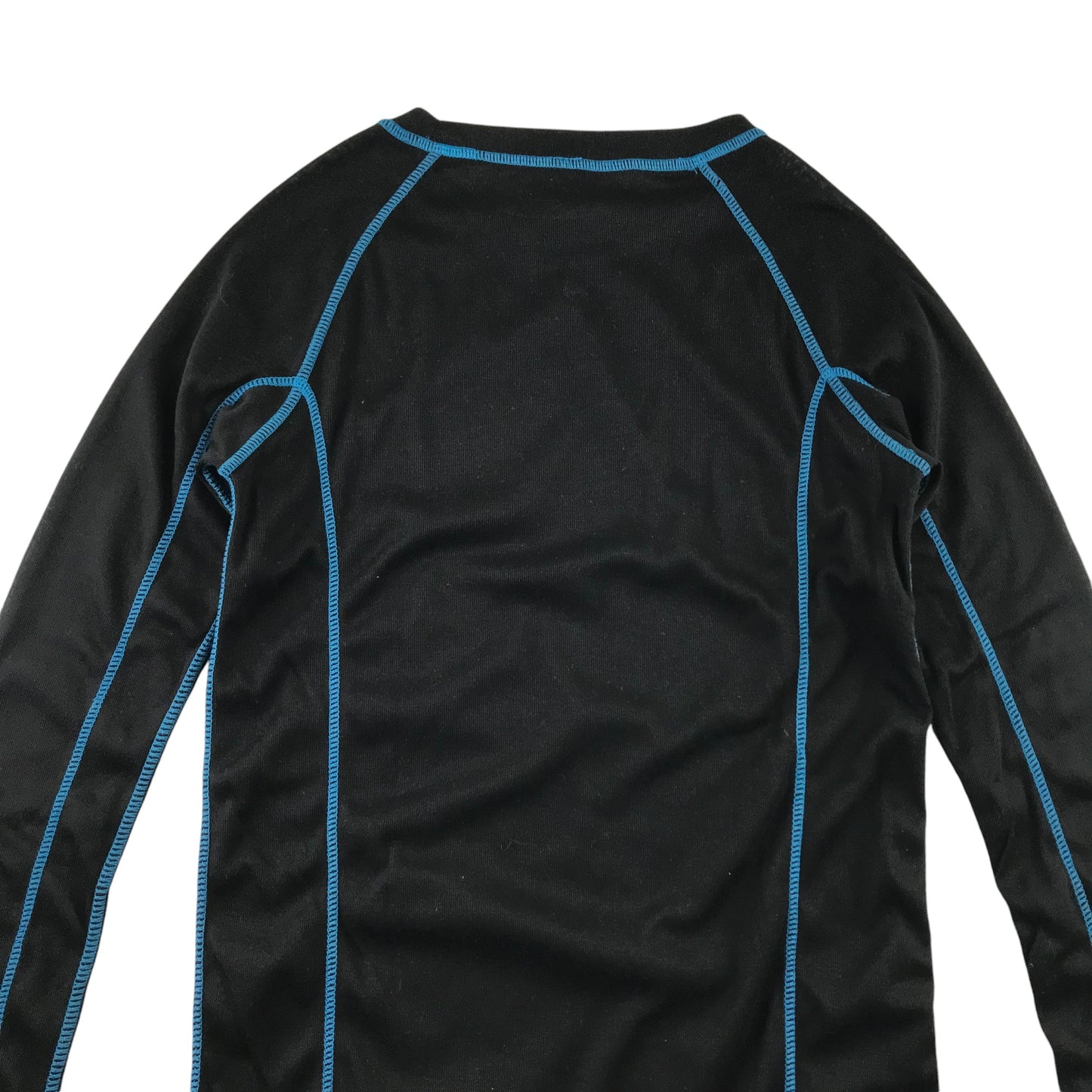 Thermal Set 12-13 Years Black with Blue Stitching Detailing