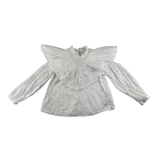 Next blouse 4-5 years white plain with frilled collar