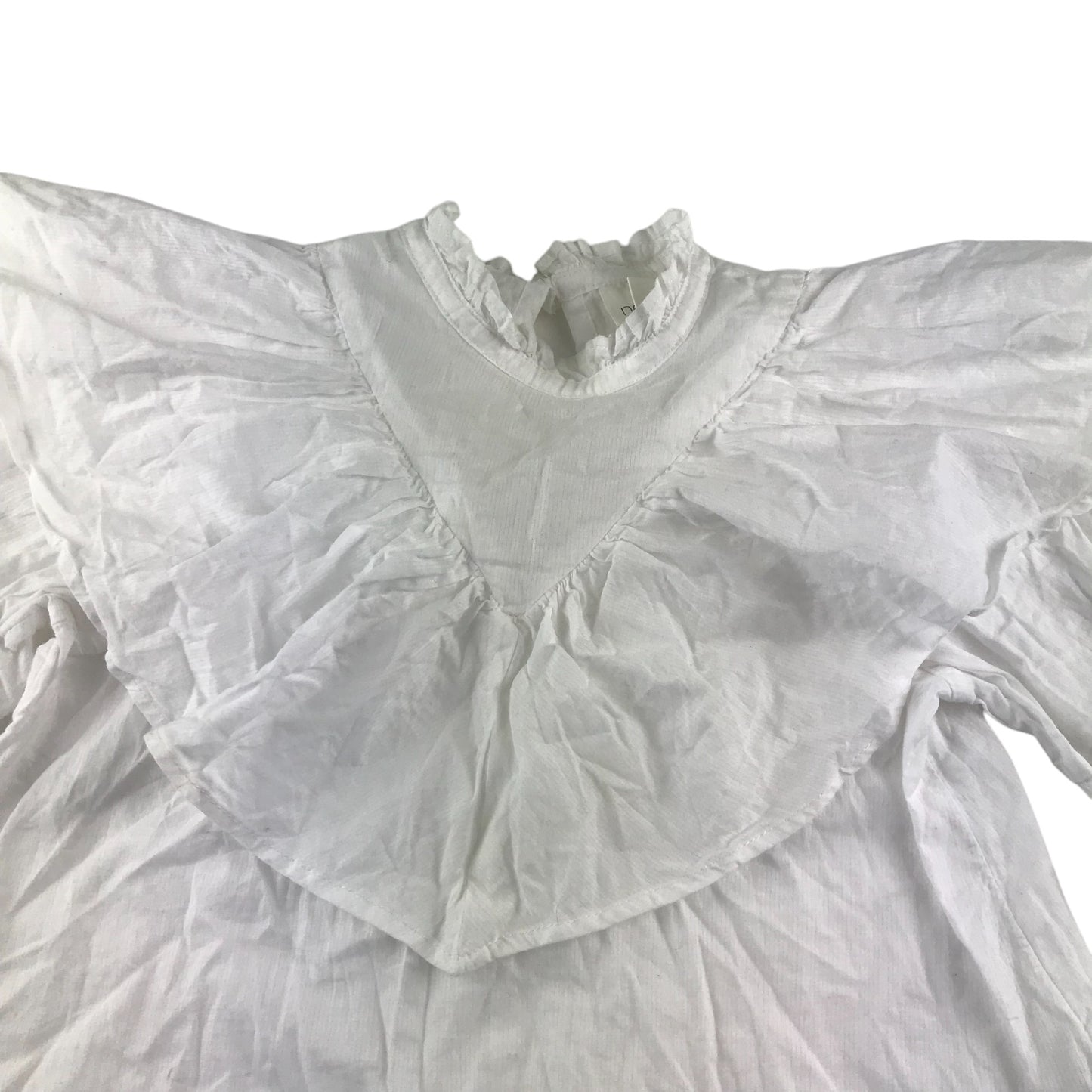 Next blouse 4-5 years white plain with frilled collar