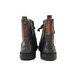 Original Marines combat boots shoe size 3.5 silver metallic shine reflective glittery laces