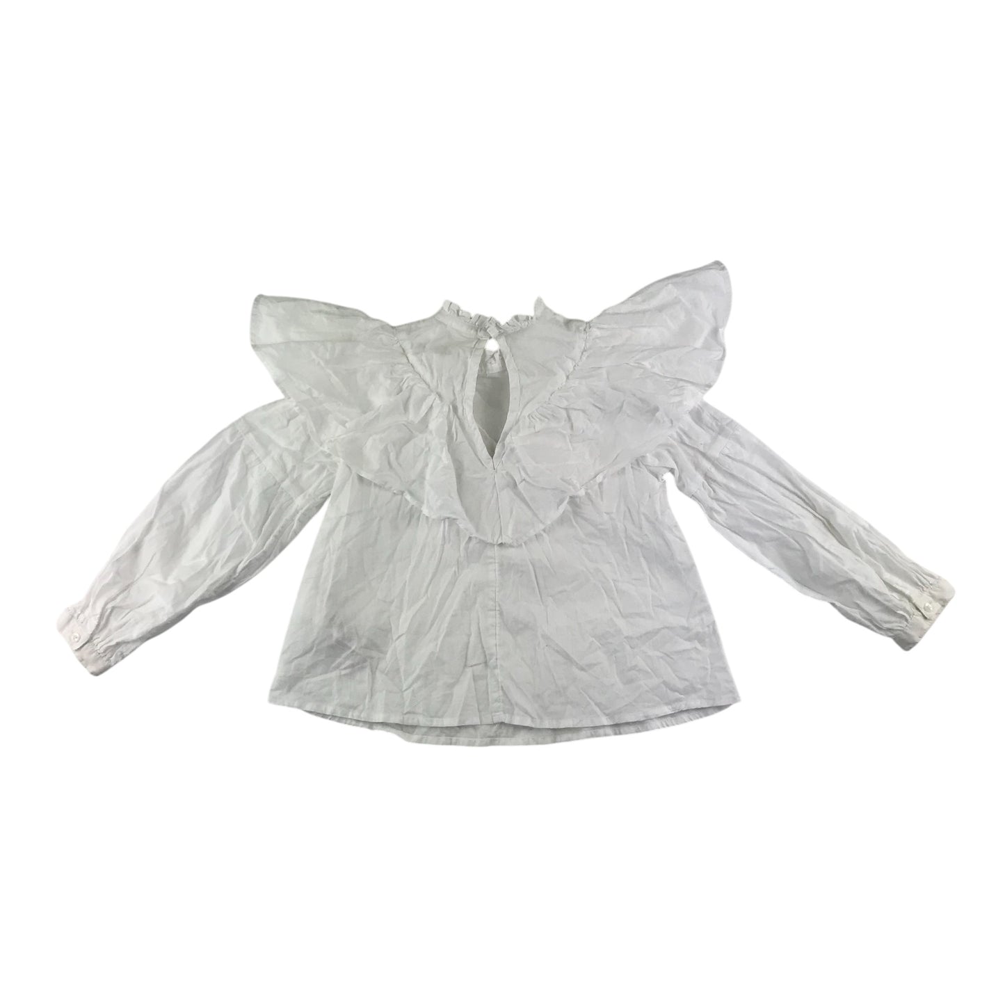 Next blouse 4-5 years white plain with frilled collar