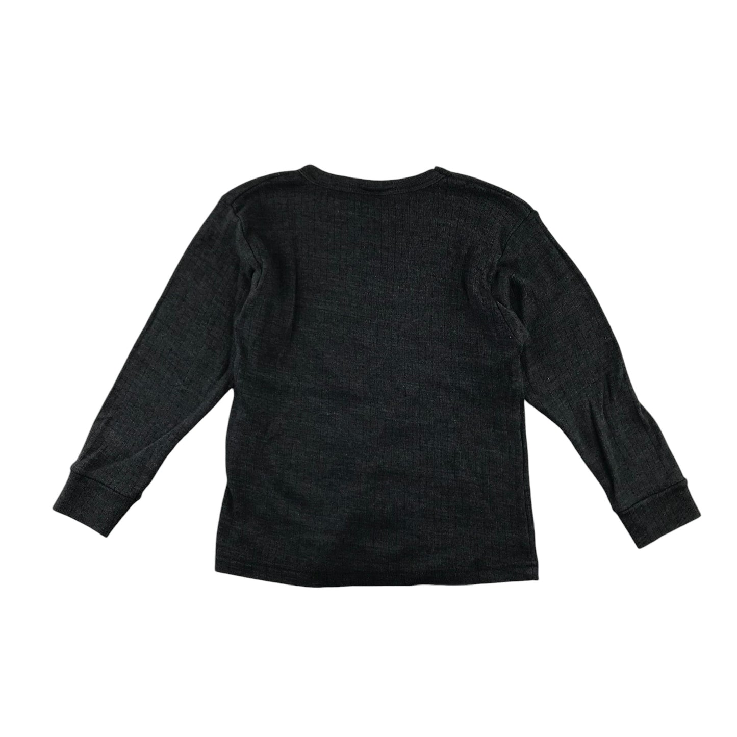 Kid Collection Thermal Set 9-10 Years Dark Grey with Vertical Ridges