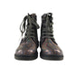 Original Marines combat boots shoe size 3.5 silver metallic shine reflective glittery laces