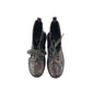 Original Marines combat boots shoe size 3.5 silver metallic shine reflective glittery laces