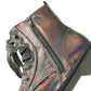 Original Marines combat boots shoe size 3.5 silver metallic shine reflective glittery laces