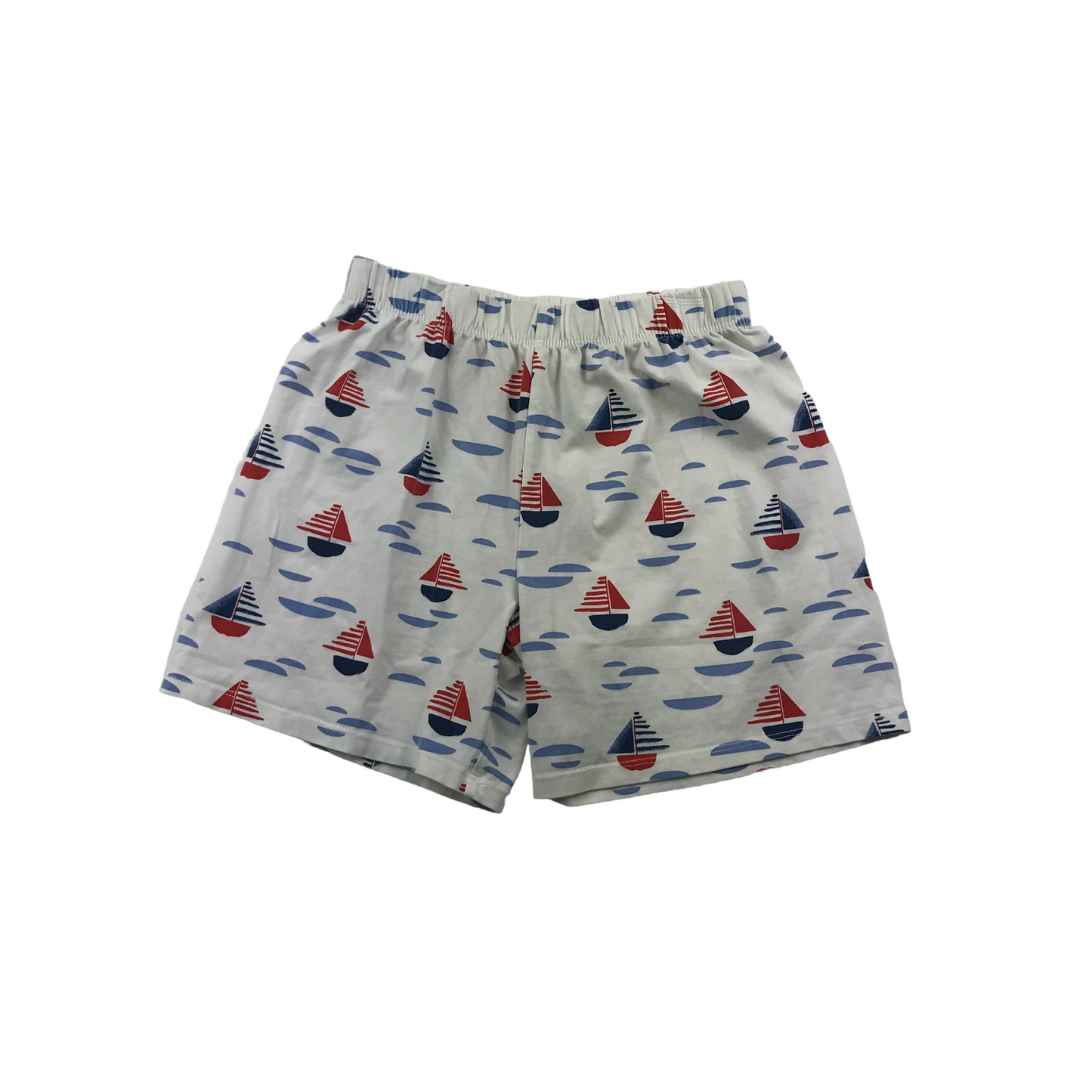 M&S White Sailing Boats Pyjama Set Age 6