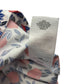 Petit Bateau blouse 5-6 years white with red floral graphic print cotton