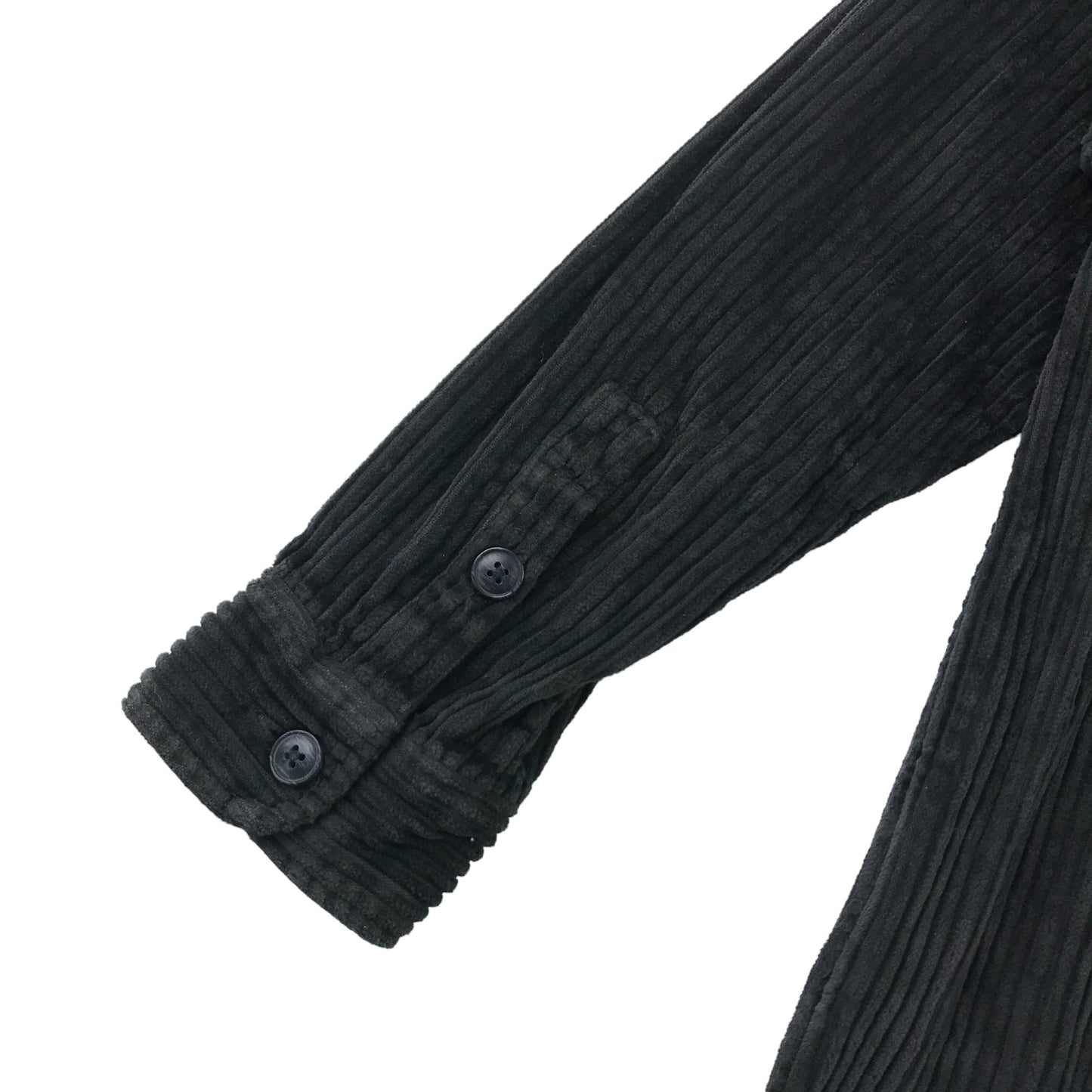 Zara shirt 9 years black corduroy vertical textured cotton