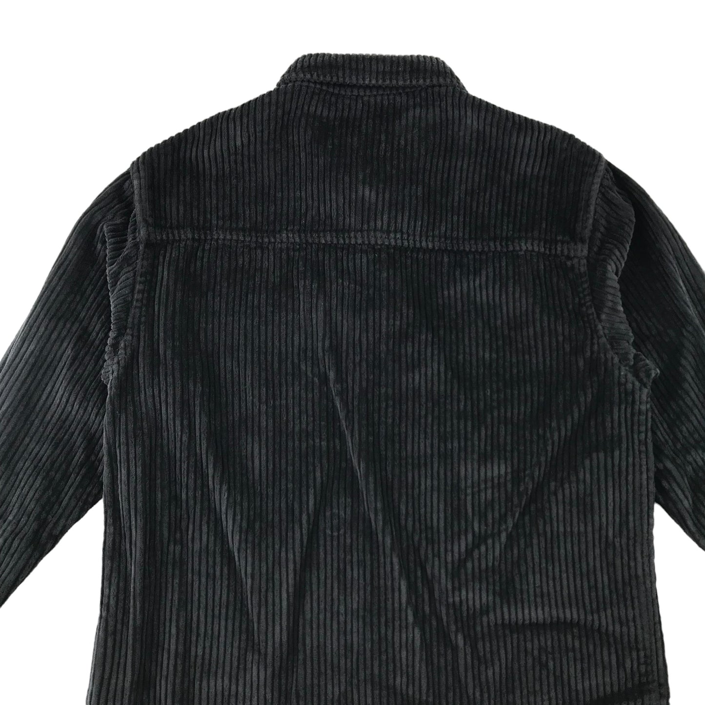 Zara shirt 9 years black corduroy vertical textured cotton