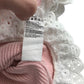 River Island blouse 5-6 years pink with white frilled hem and sleeves cotton