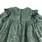 French Connection blouse 6-7 years khaki frilled design with love heart print cotton
