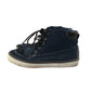 Trainers shoe size UK 2 navy upper and white outer soles