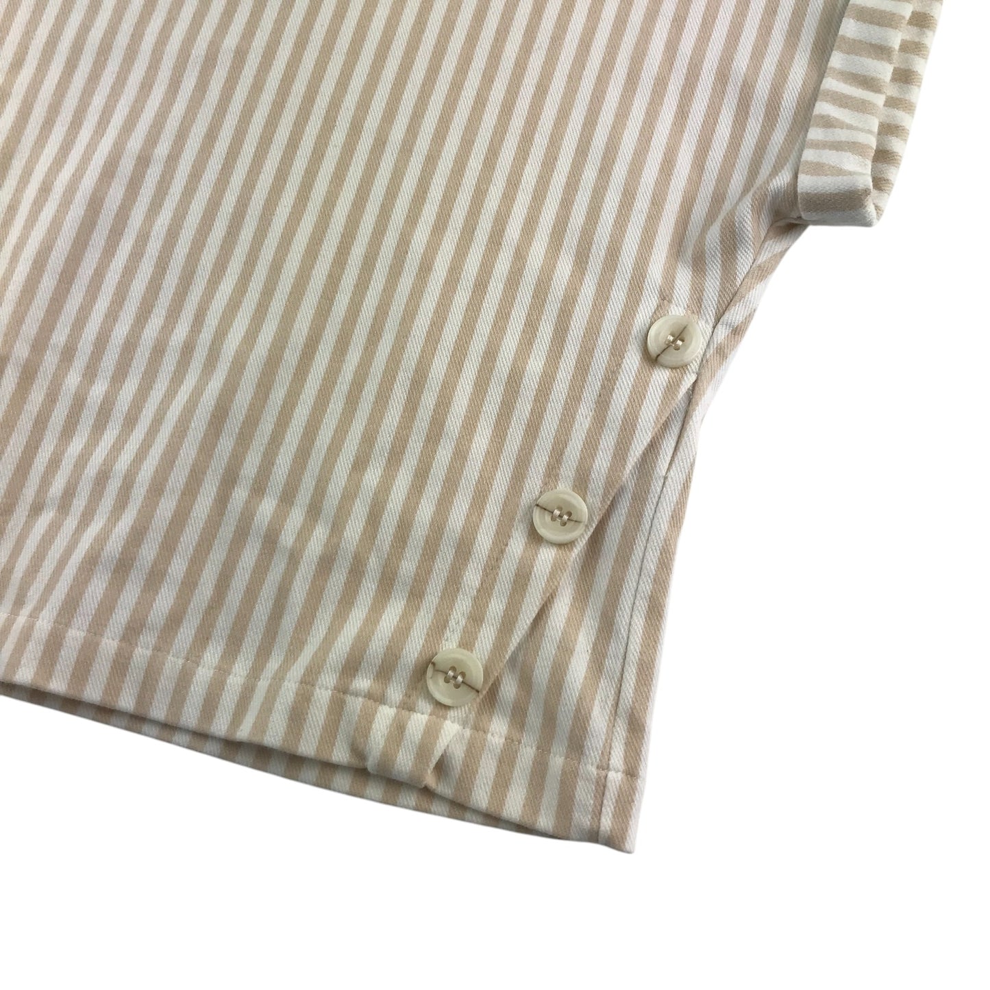 Zara blouse 9-10 years beige and while vertical stripes pattern