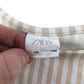 Zara blouse 9-10 years beige and while vertical stripes pattern