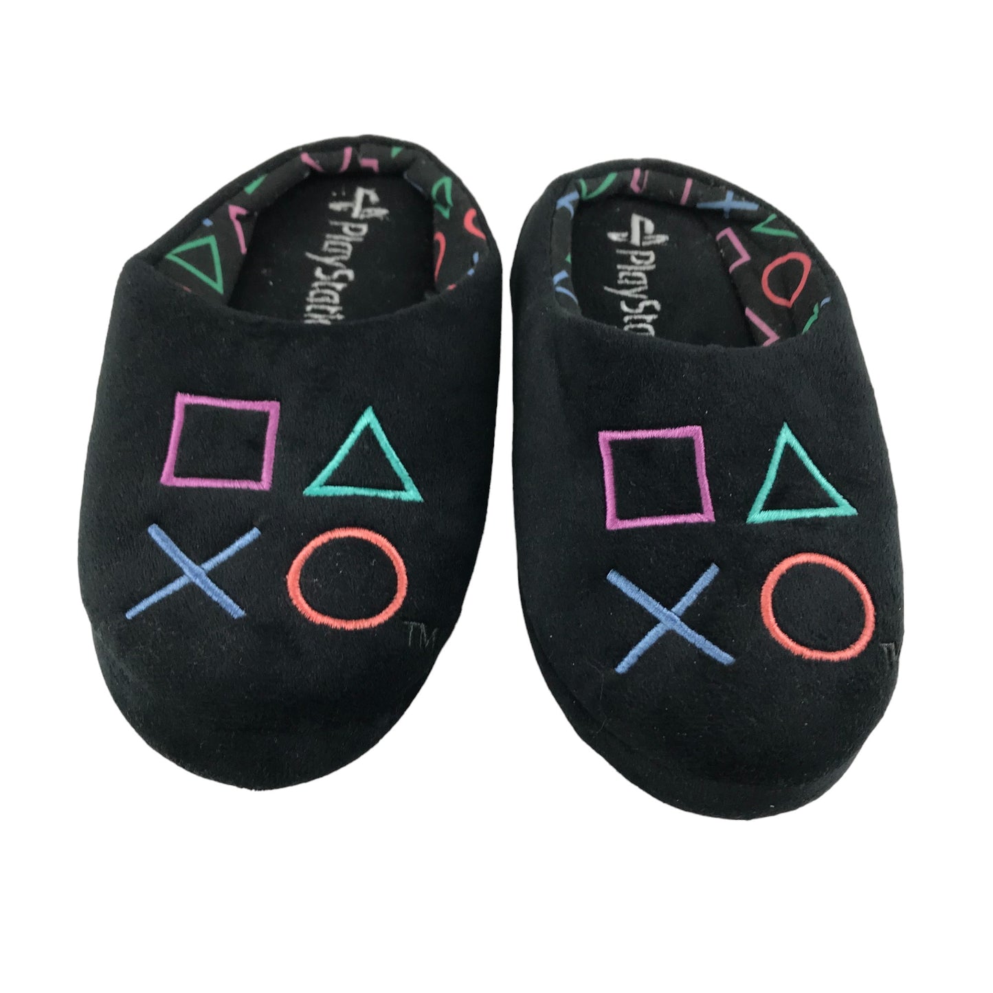 Slippers Shoe Size 3-4 Black PlayStation Gaming