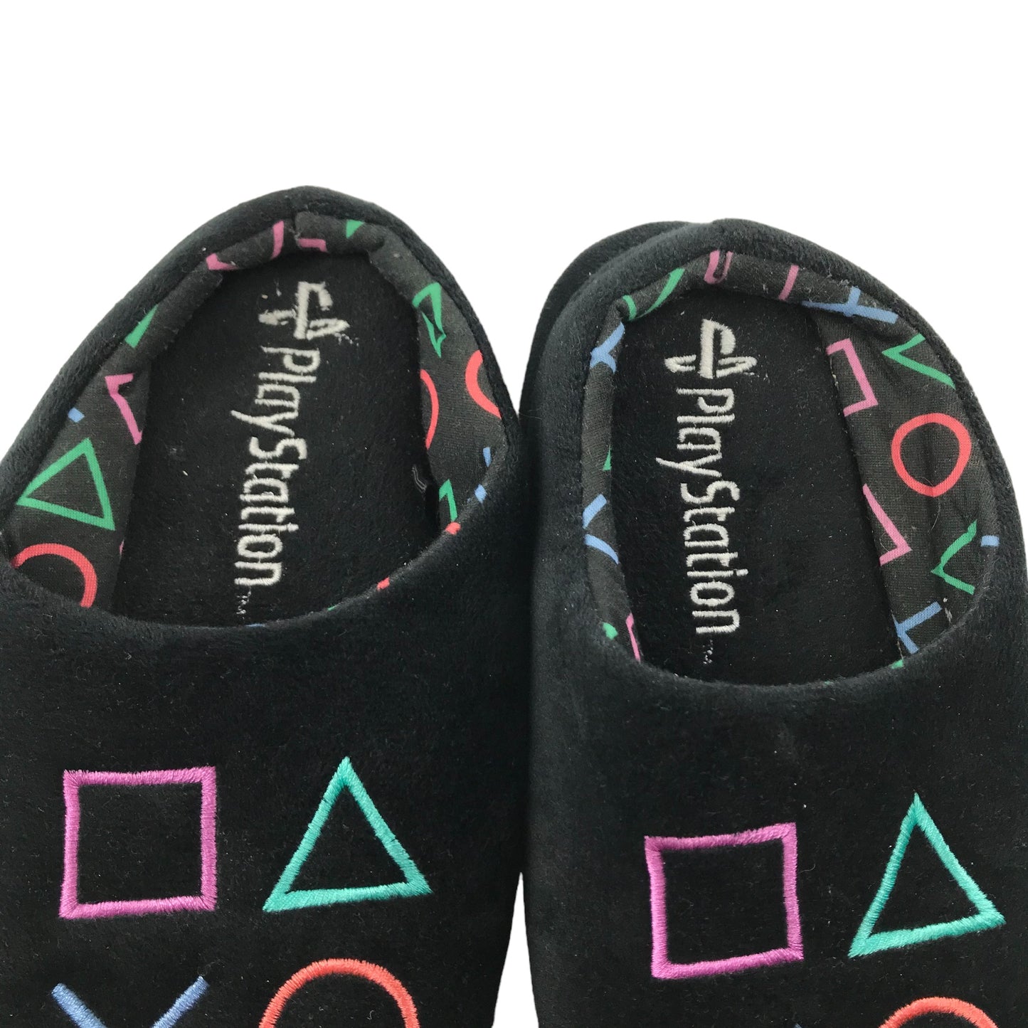 Slippers Shoe Size 3-4 Black PlayStation Gaming