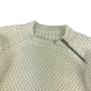 St Bernard Jumper Age 9 White Knitted Pattern Shoulder Zip Detail