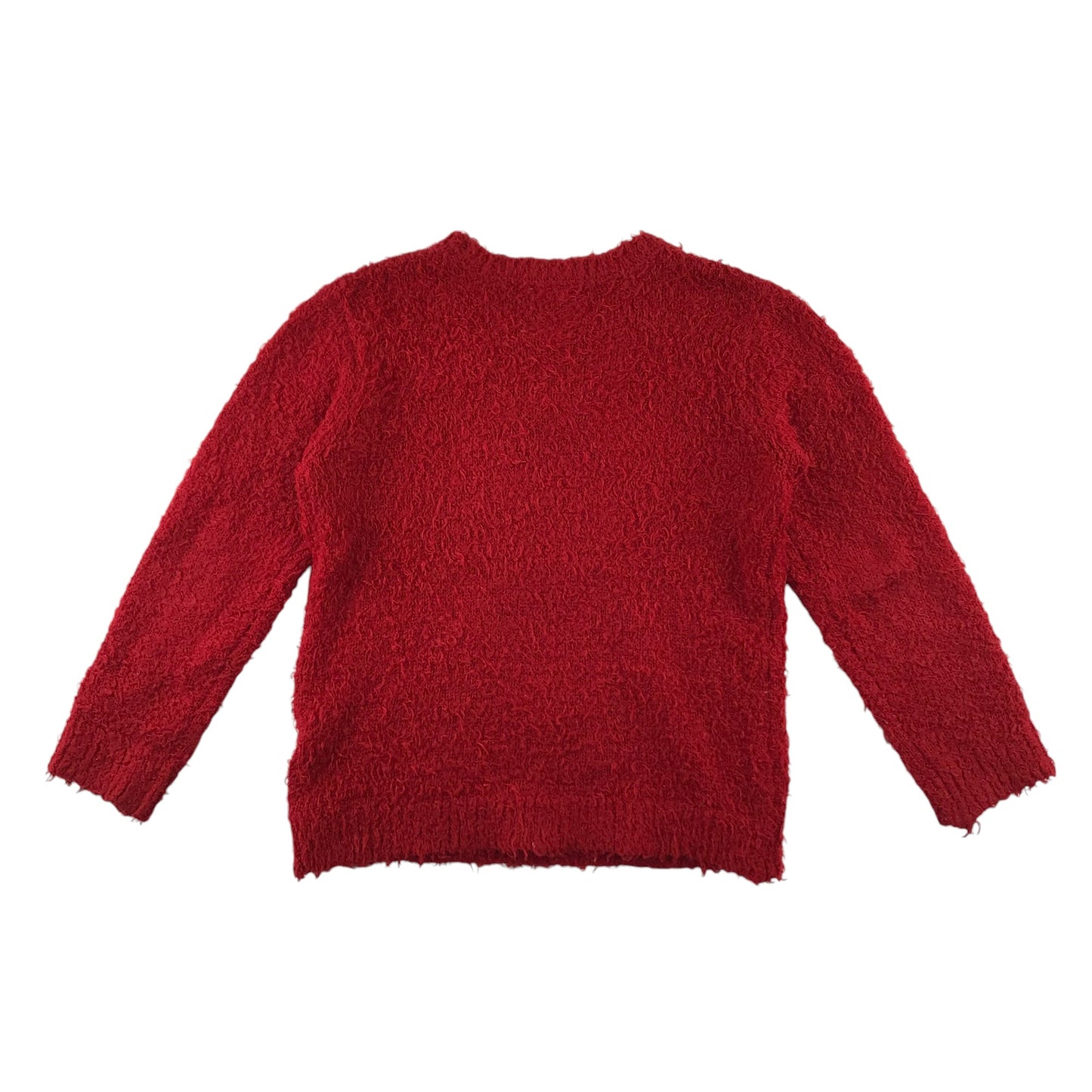 George festive jumper 6-7 Years red penguin with sequin love heart