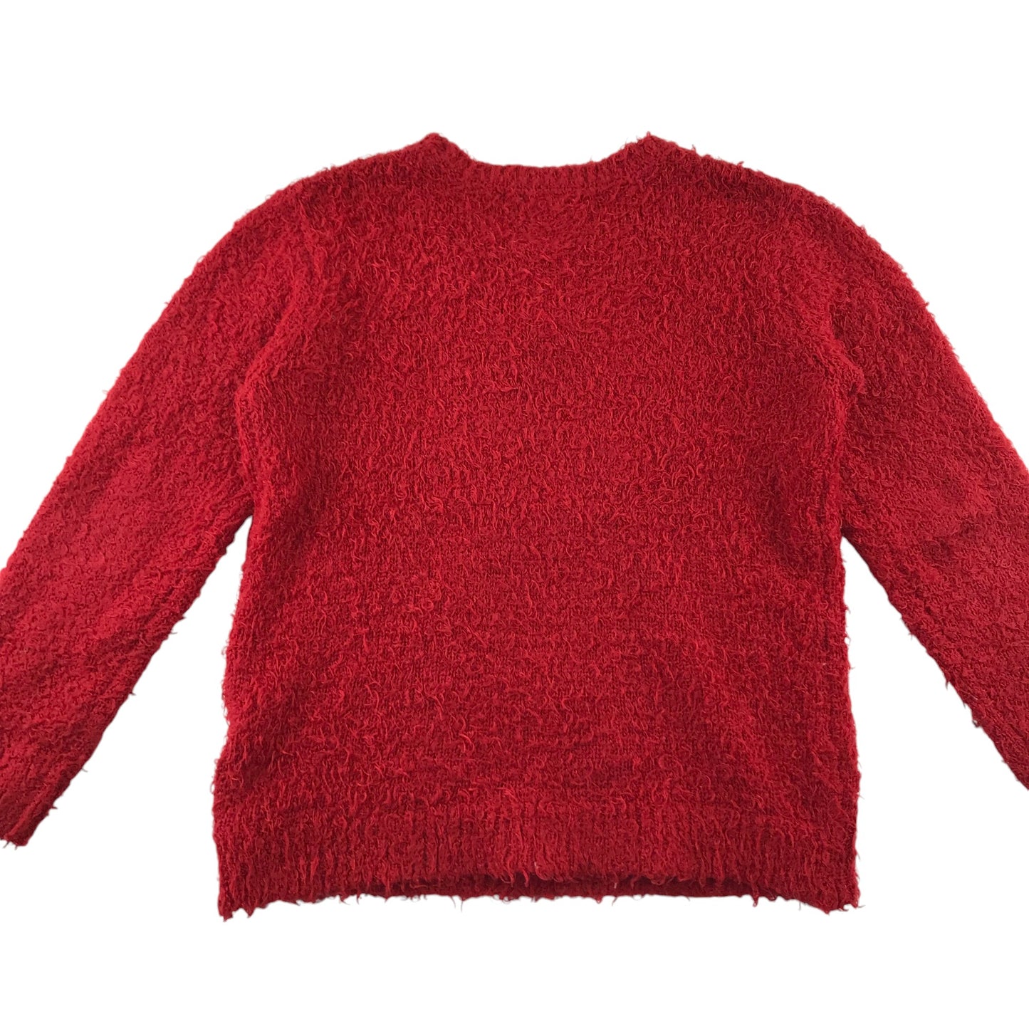 George festive jumper 6-7 Years red penguin with sequin love heart