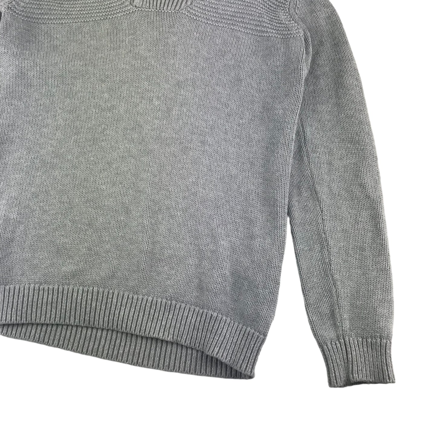 Lee Cooper Jumper Age 10 Light Grey High Collar