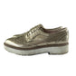 Zara brogue shoes shoe size 5 golden shiny smart shoes