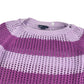 GAP Jumper Age 10 Lilac Purple Stripy Fishnet Style Knitted