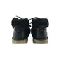 Kickers boots shoe size 2 black and pink colourway leather upper with back rubber soles