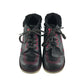 Kickers boots shoe size 2 black and pink colourway leather upper with back rubber soles
