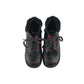 Kickers boots shoe size 2 black and pink colourway leather upper with back rubber soles