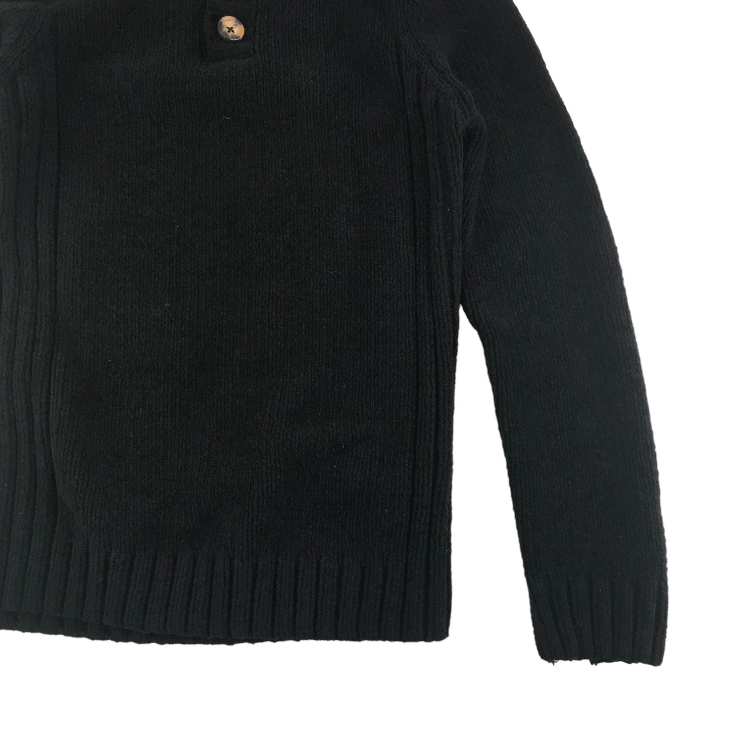 M&Co Jumper Age 11 Black Warm Knitted